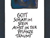 Kalligrafie-Karte Gott