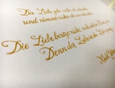 Inschrift Hochzeitsgästebuch