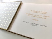 Inschrift Hochzeitsgästebuch