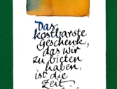 Kalligrafie-Karte Zeit